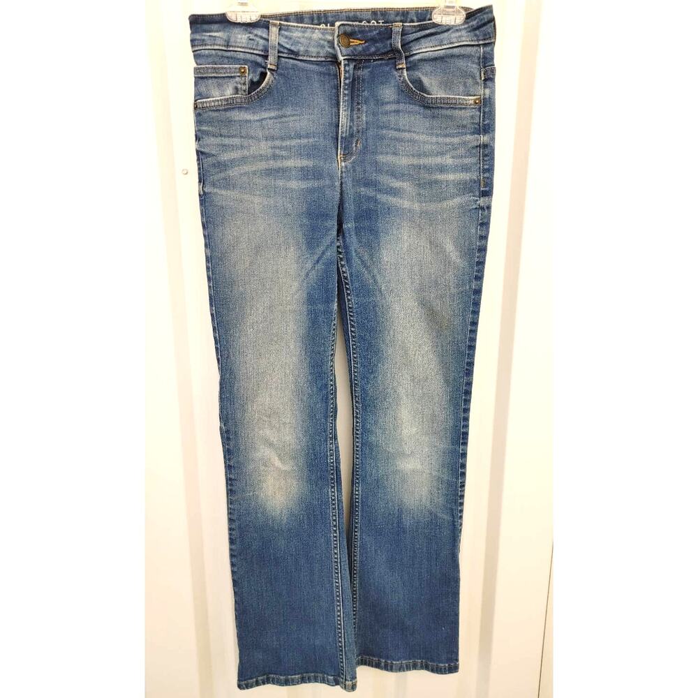 M&S Marks & Spencer Jeans Slim Boot Cut Medium Blue Denim Sz 10